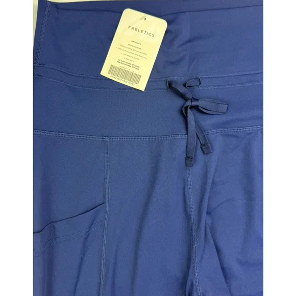 Fabletics Maj Pant II Women's Medium Blue NWT Athletic Jogger Stretch Workout - Picture 7 of 9